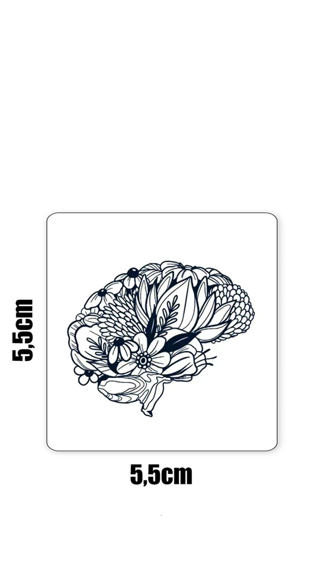 Ein Gehirn aus Blumen