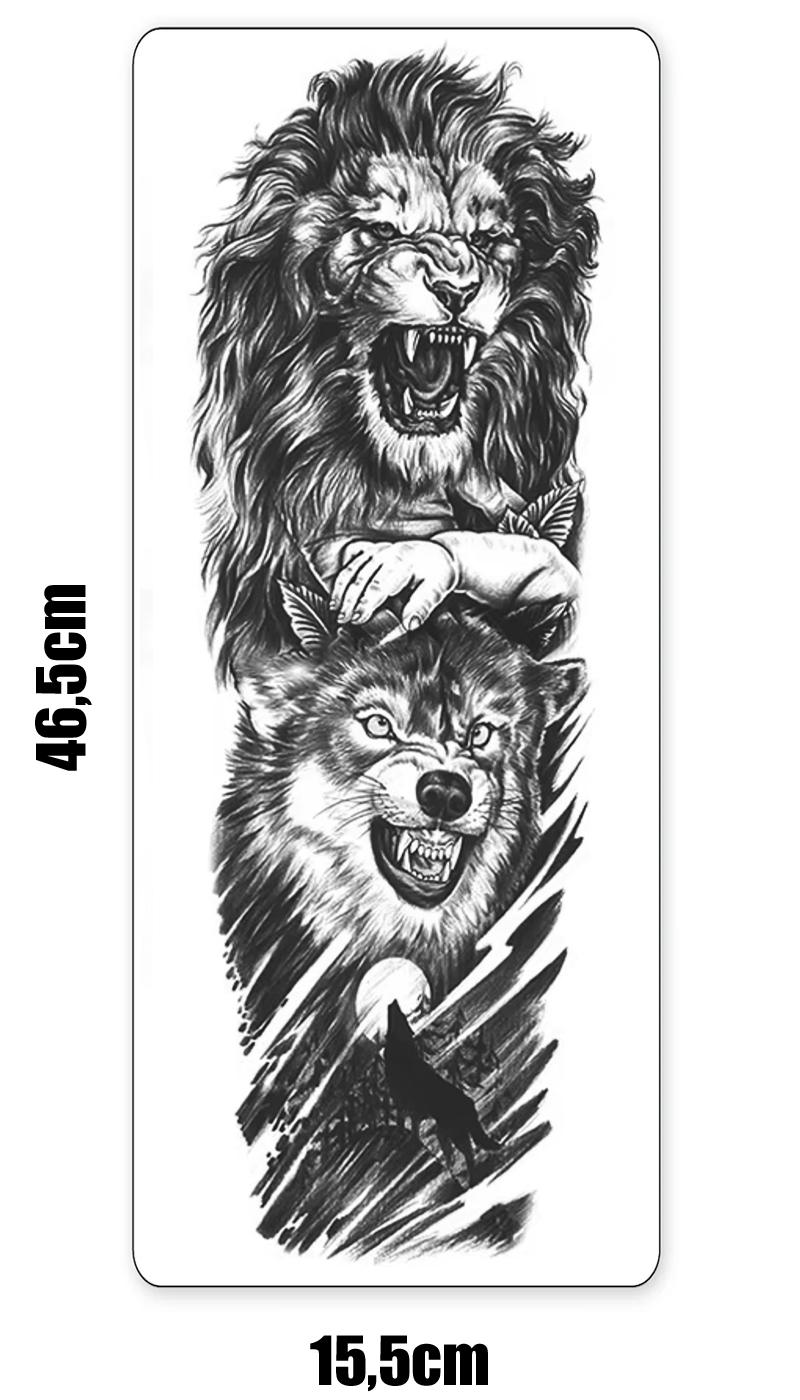 Wolf and Lion SLEEVE